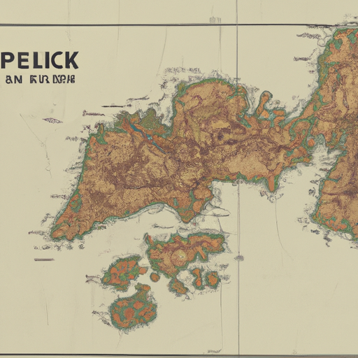 מפה טופוגרפית המתארת את המאפיינים הגיאוגרפיים המגוונים של פוקט.