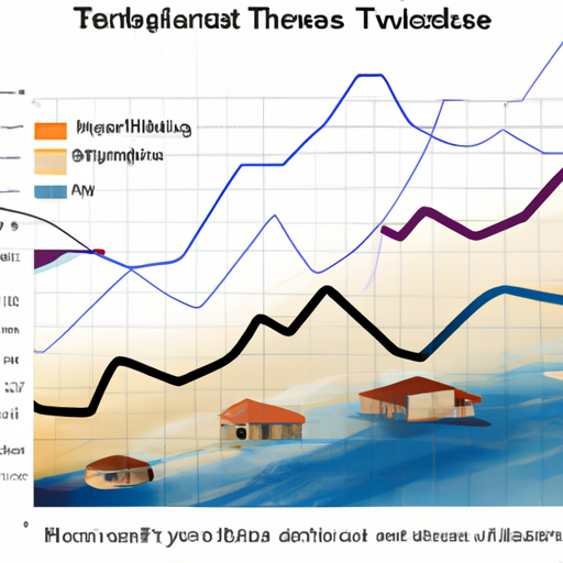 גרף המציג את המגמות האחרונות בשוק הנכסים בקפריסין