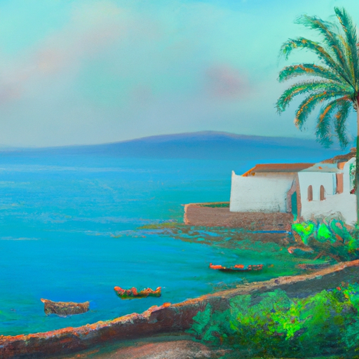 נוף ציורי של נכס על חוף הים בקפריסין